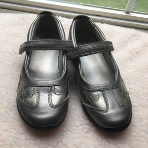 Silver Mary Janes size 12